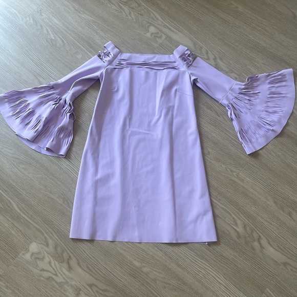 La Petite Robe Chiara Boni lazer cut Long Sleeve Dress, in lavender - Picture 2 of 7